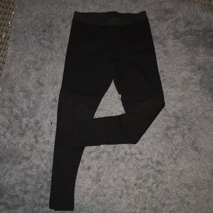 High waisted moto leggings